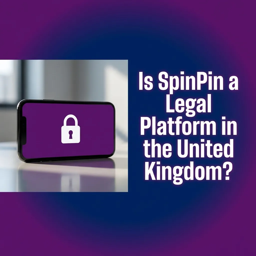 SpinPin platform legality diagram showing Curaçao license, RNG verification, and responsible gaming tools for UK players