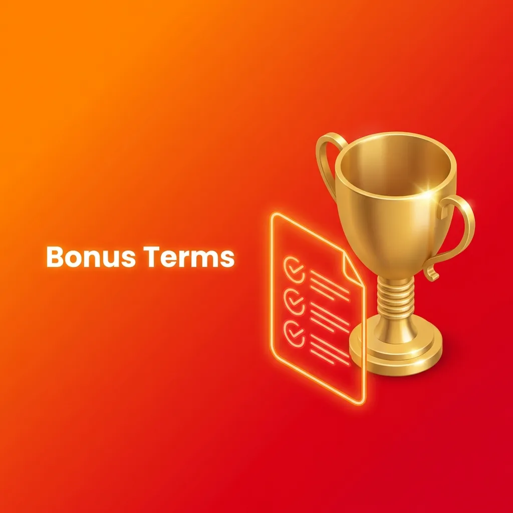 Document showing casino bonus terms and conditions with wagering requirements and usage rules