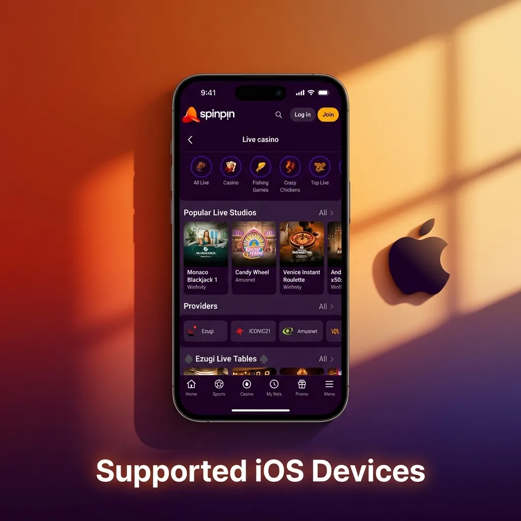 List of compatible Apple devices including iPhone models SE through 15, iPad Air, iPad Pro, iPad Mini, and iPod Touch