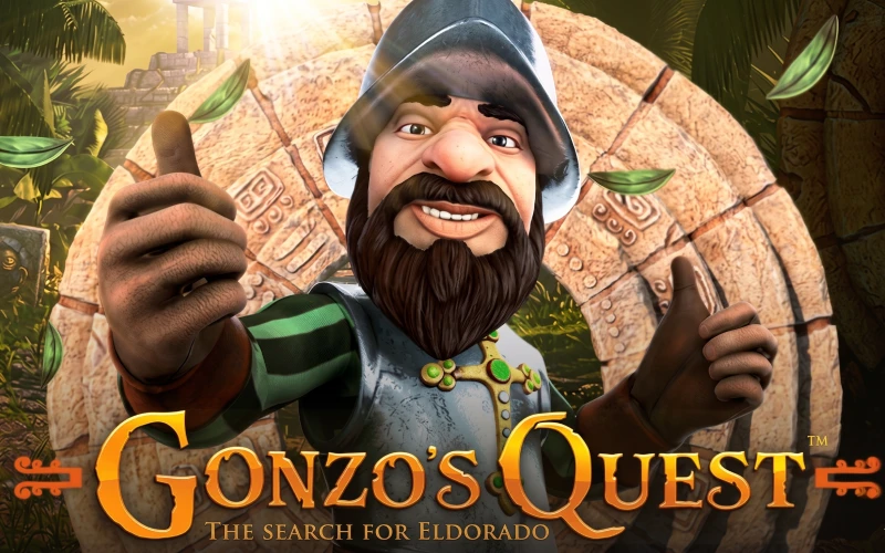 Search for lost gold in Gonzo's Quest on official SpinPin.
